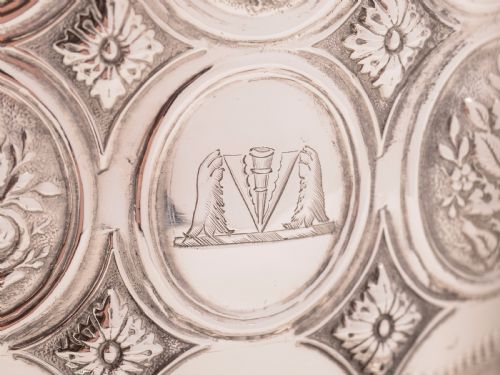 Victorian Silver Plated Biscuit Box/Cookie Jar Circa 1880