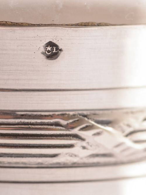 French Silver-Topped Liqueur Decanter Circa 1900