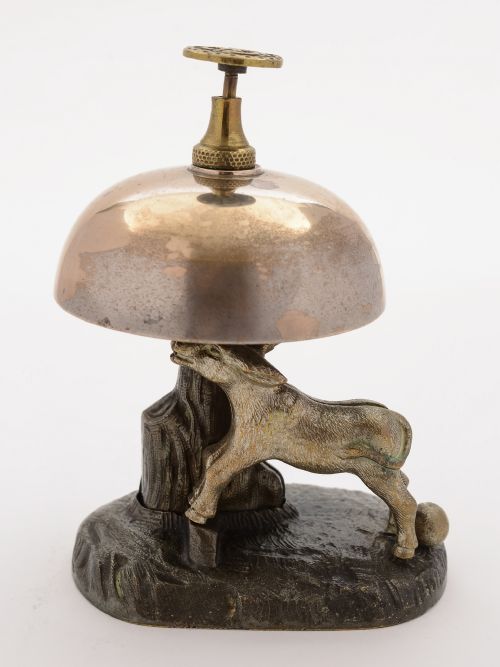 Novelty American Donkey Table Bell Circa 1900