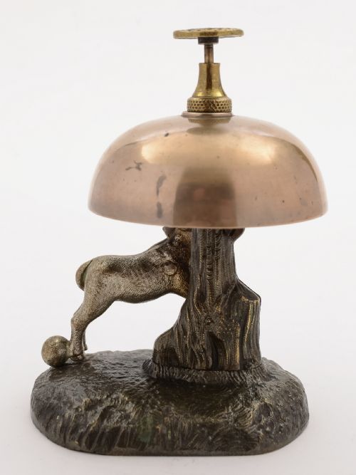 Novelty American Donkey Table Bell Circa 1900