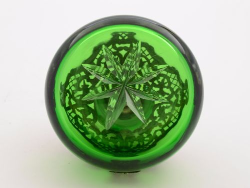 Victorian Silver Topped Ink Pot London 1896