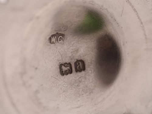 Victorian Silver Topped Ink Pot London 1896