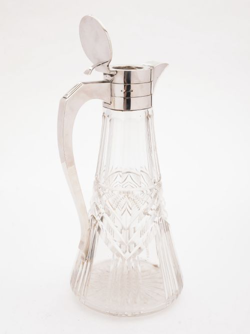 Art Deco Silver Topped Claret Jug Sheffield 1939