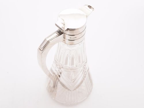 Art Deco Silver Topped Claret Jug Sheffield 1939