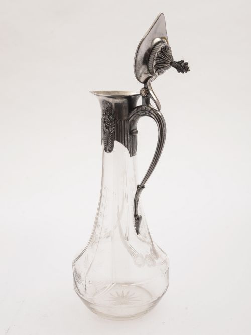 WMF Pewter Topped Claret Jug Circa 1900