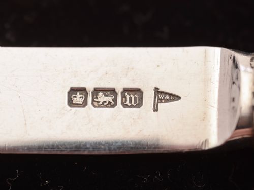 Set of 6 Silver Butter Knives in Onslow Pattern Sheffield 1914