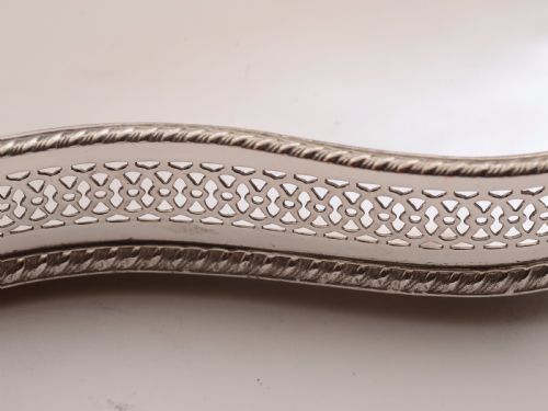 Oblong Silver Plated Gallery Drinks Tray Circa 1920