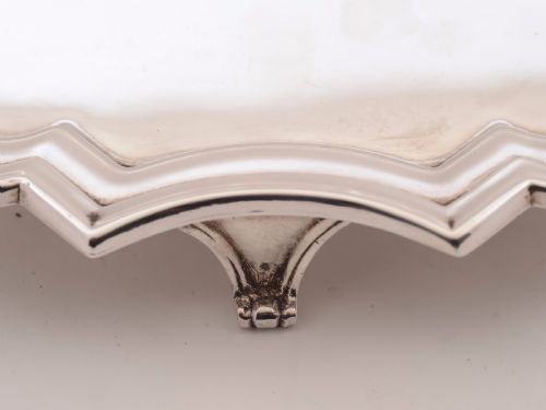 Art Deco Silver Plated Salver Circa 1930