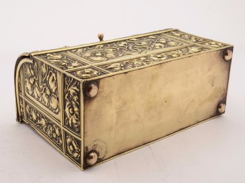 Art Nouveau Brass Document Box Circa 1900