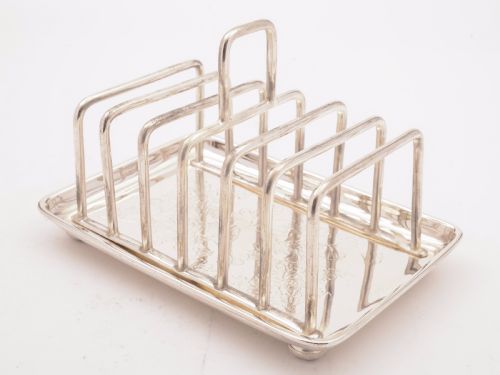 Victorian Silver Plated Toast Rack May 1881