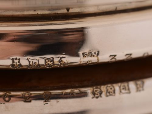 Pair of Cut Glass Decanters with Coasters Circa 1890