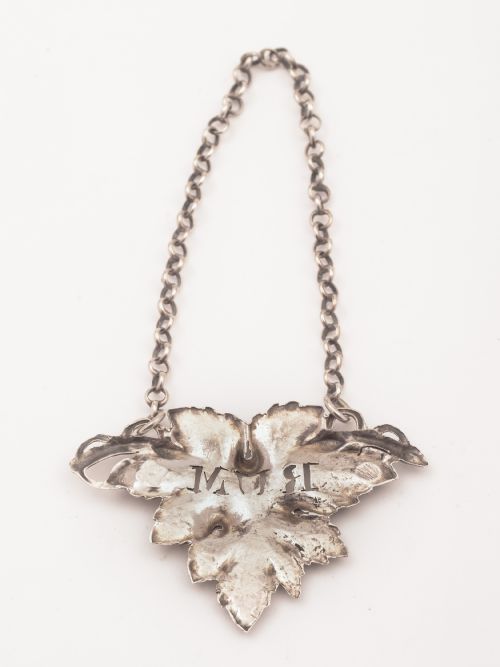 Victorian Silver Rum Decanter Label London 1837