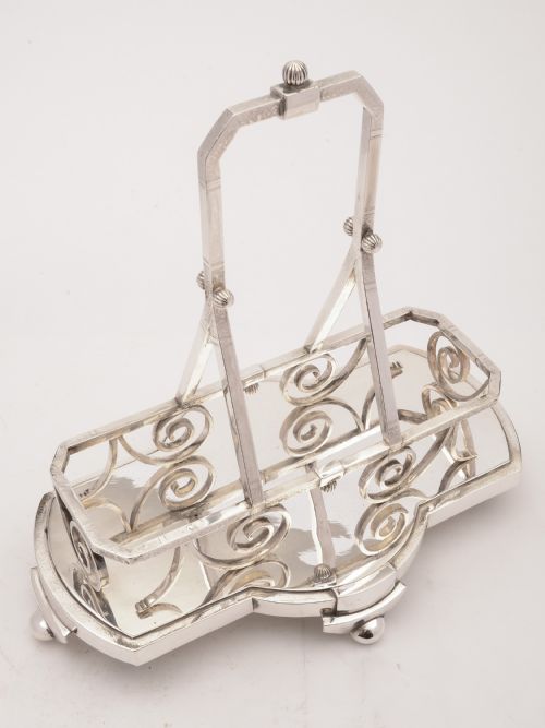 Victorian 3 Bottle Decanter Stand Circa 1890