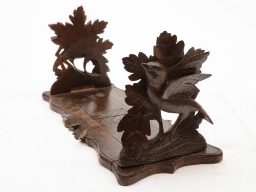 Black Forest Carved Book Rack Circa 1900