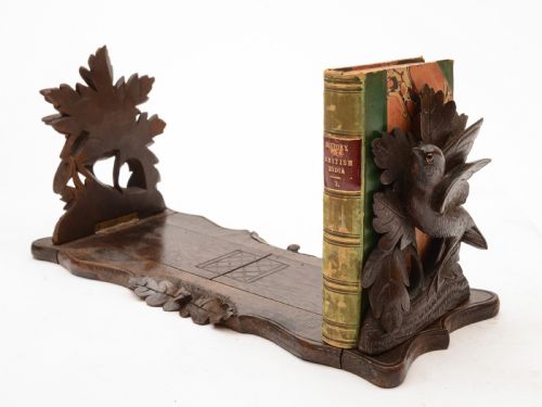 Black Forest Carved Book Rack Circa 1900