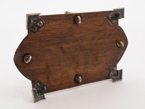 Victorian Oak and Silver Plated Nut Dish Circa 1890