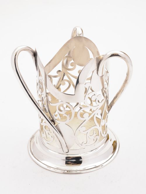 Art Nouveau Silver Plated Syphon Holder Circa 1900