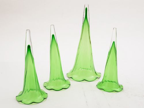 Silver Plated and Green Glass Eperne Circa 1905