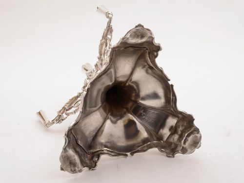 Silver Plated and Green Glass Eperne Circa 1905