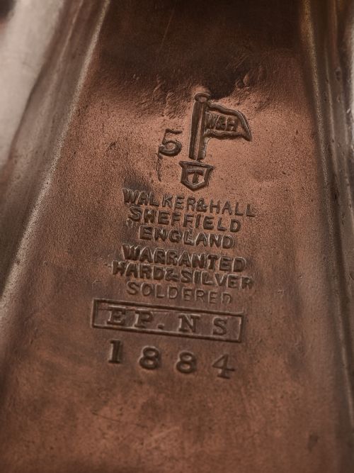 Silver Plated and Green Glass Eperne Circa 1905