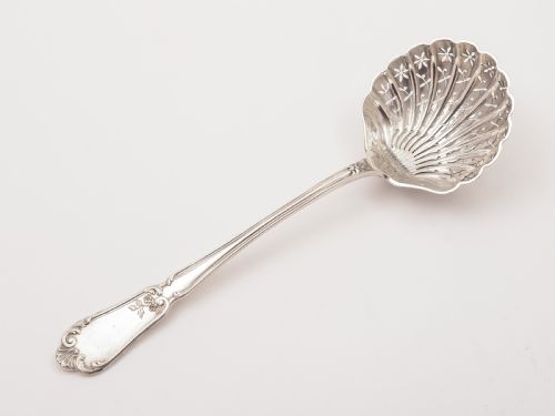 French Silver Sifter Spoon Circa 1900