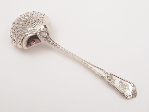 French Silver Sifter Spoon Circa 1900