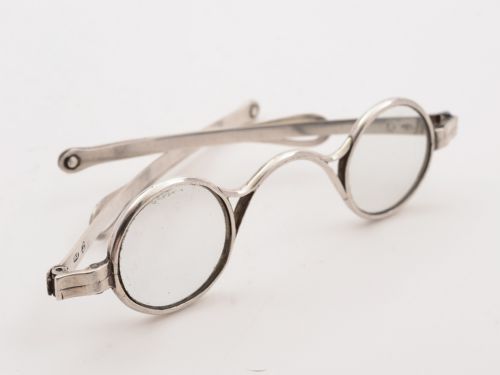 Pair of Georgian Silver Reading Glasses Birmingham 1816