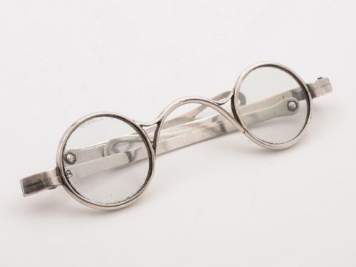 Pair of Georgian Silver Reading Glasses Birmingham 1816