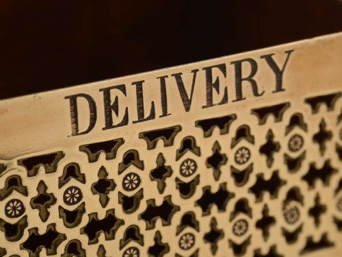 Victorian Oak and Brass Post Box Circa 1890