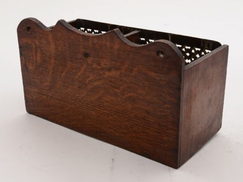 Victorian Oak and Brass Post Box Circa 1890