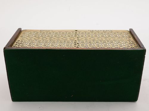 Victorian Oak and Brass Post Box Circa 1890