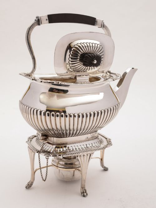 Edwardian Large Silver Plated Kettle on Stand Circa 1905