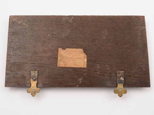 Copper Train Commemorative Plaque 1909