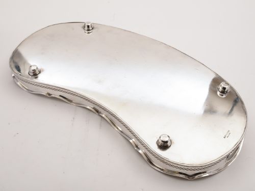 Edwardian Kidney Shaped Gallery Tray Circa 1905