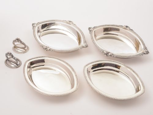 Pair of Edwardian Silver Plated Entree Dishes Circa 1905