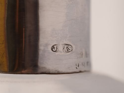 Edwardian Silver Topped Glug Glug Decanter Birmingham 1906