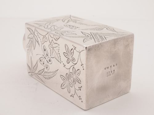 Victorian Silver Plated Tea Caddy Circa 1890