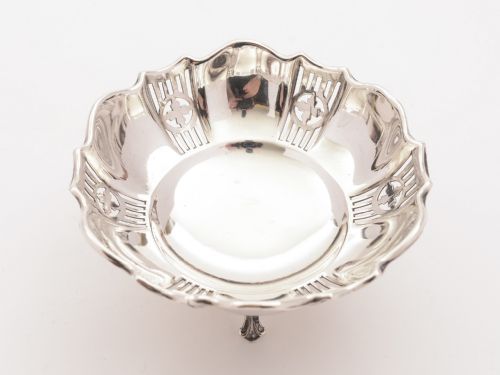 Pair of Silver Bon Bon Dishes Birmingham 1933