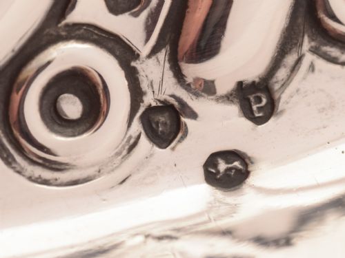 Pair of Small Victorian Silver Trays London 1890