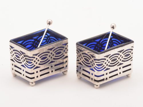 Pair of Silver Salts Chester 1912