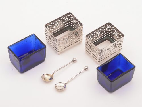 Pair of Silver Salts Chester 1912