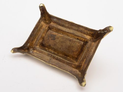 Victorian Brass Triple Stamp Box Circa 1890