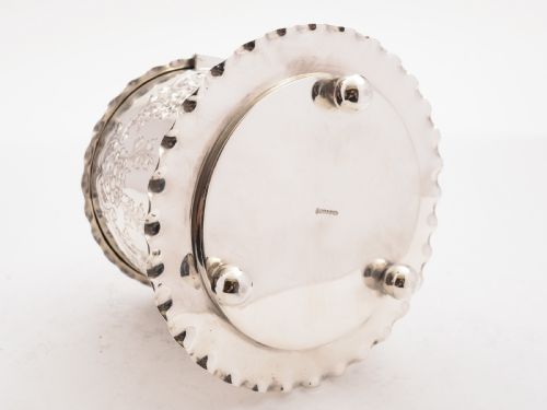 Victorian Silver Plated Biscuit Box/Cookie Jar Circa 1880