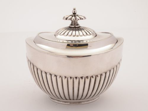 Edwardian Silver Plated Tea Caddy Circa 1905