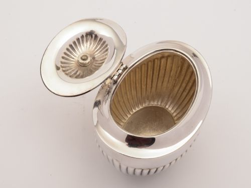 Edwardian Silver Plated Tea Caddy Circa 1905