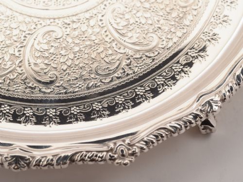 Victorian Silver Plated Salver/Tray Circa 1880