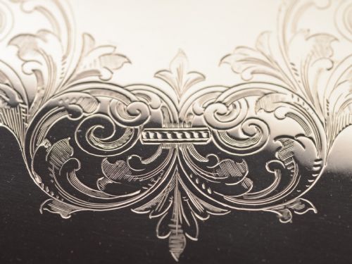 Edwardian Oval Silver Plated Tray Circa 1905