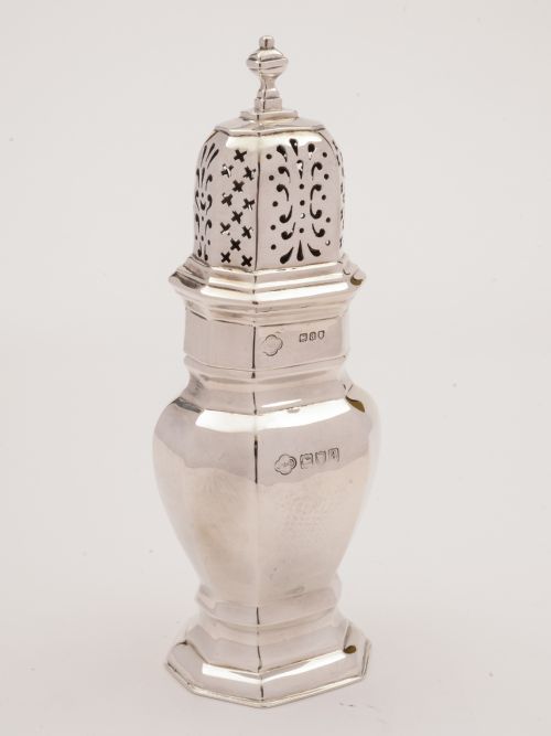 Silver Sugar Shaker London 1916