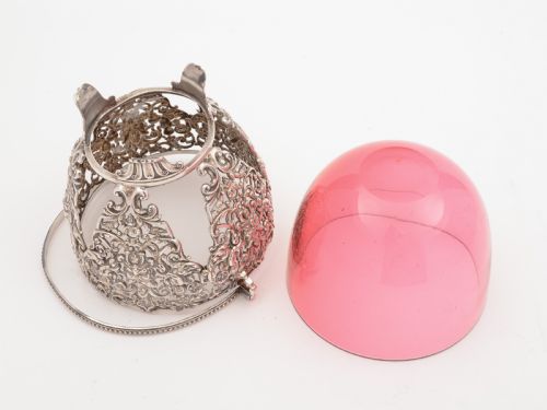 Victorian Silver Plated Sugar Basket Circa 1890