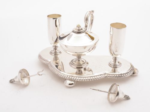 Edwardian Silver Plated Cigar/Table Lighter Circa 1905